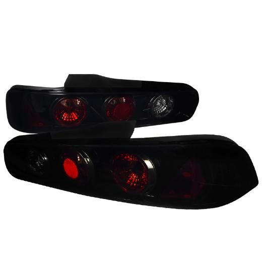 Spec D Euro Tail Lights (Glossy Black/Smoke)