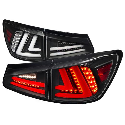 Spec D Tail Lights - LED, Black Color