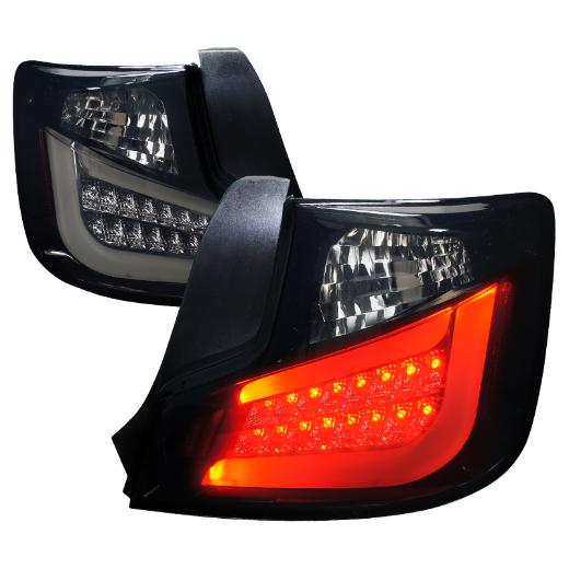 Spec D LED Tail Lights (Glossy Black/Smoke)