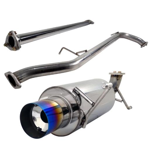 Spec D N1 Style Catback Exhaust with Burnt Tip (2.5