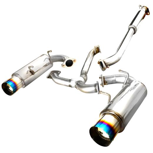 Spec D Dual Catback Exhaust with Burnt Tip (2.5