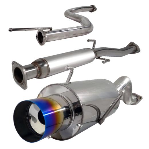 Spec D N1 Style Catback Exhaust with Burnt Tip (2.5