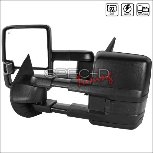 Spec D Glossy Black 07-13 Cv Slvd Towing Mirror