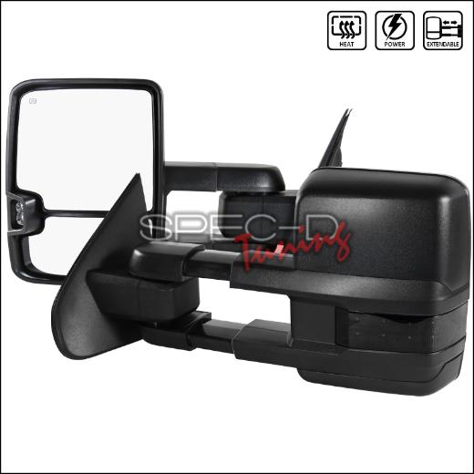 Spec D Glossy Black 14-18 Cv Slvd Towing Mirror