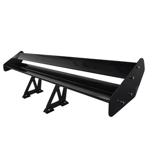 Spec D Double Deck Aluminum Spoiler Style-1 (Black)