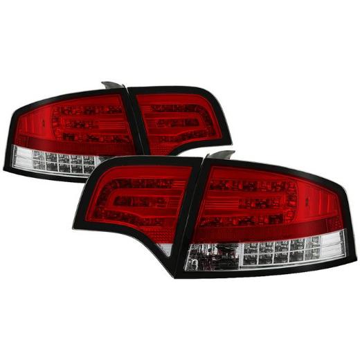 Spyder LED Tail Lights - Red Clear