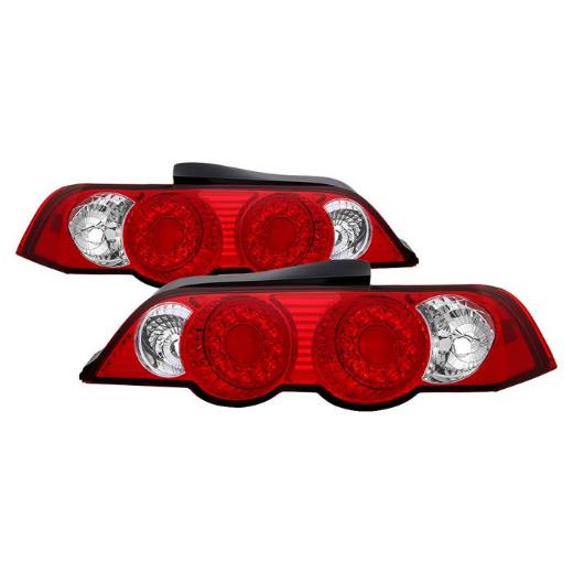 Spyder LED Tail Lights - Red/Clear