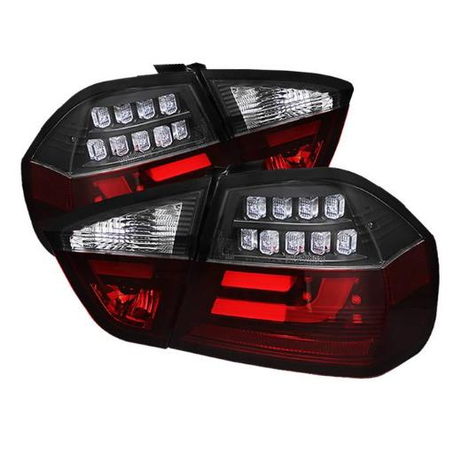 Spyder Light Bar Style LED Tail Lights - Black