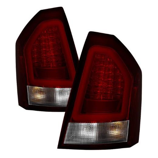 Version 2 Light Bar LED Tail Lights - Red Clear