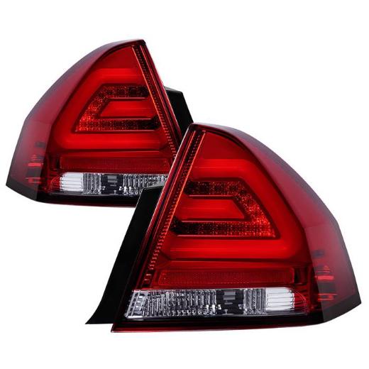 Spyder LED Tail Lights, Red Clear