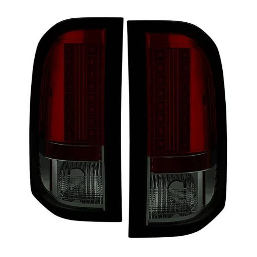 Spyder LED Tail Lights - Red/Smoke