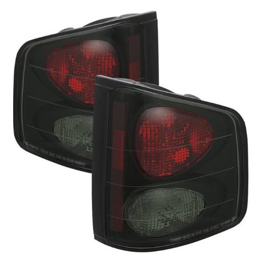 Spyder Euro Style Tail Lights, Black Smoke