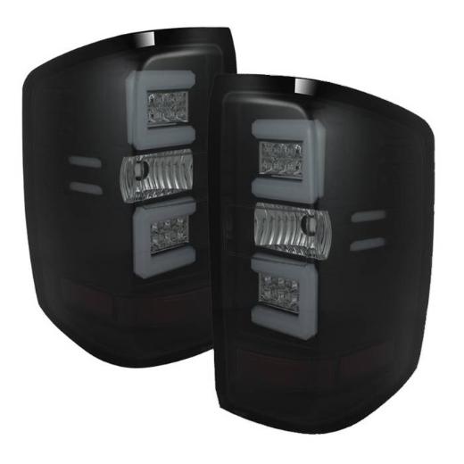 Spyder Tail Lights - Black Smoke, Light Bar LED