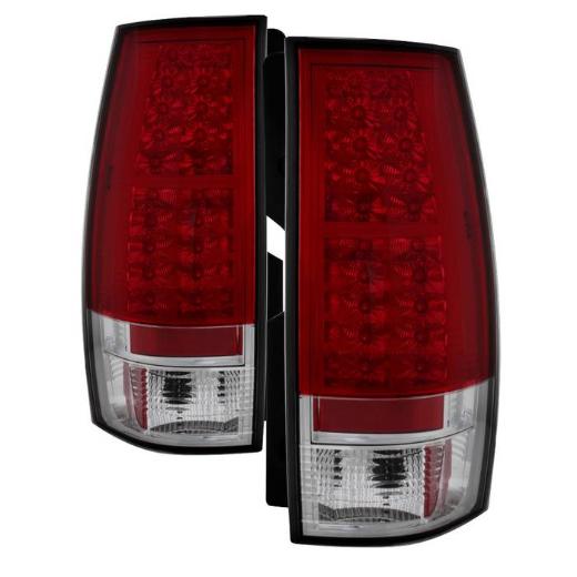 Spyder LED Tail Lights - Red/Clear