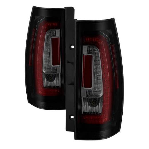 Version 2 - Light Bar LED Tail Lights - Black Smoke