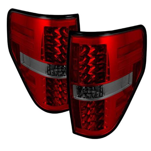 Spyder LED Tail Lights - Red Smoke