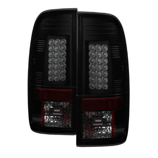 Spyder LED Tail Lights, Black Smoke