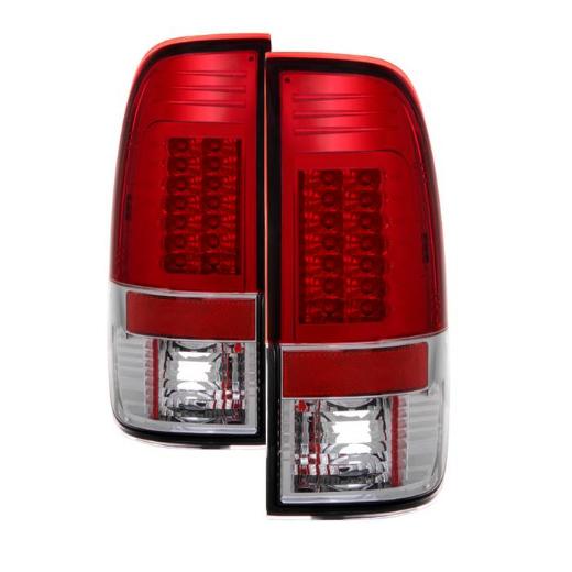 Spyder Version 2 LED Tail Lights - Red Clear