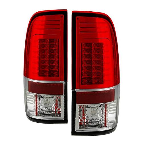 Spyder Version 2 LED Tail Lights - Red Clear