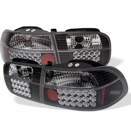 Spyder LED Tail Lights - Black