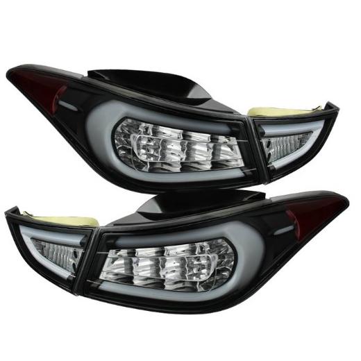 Spyder Light Bar Style LED Tail Lights - Black