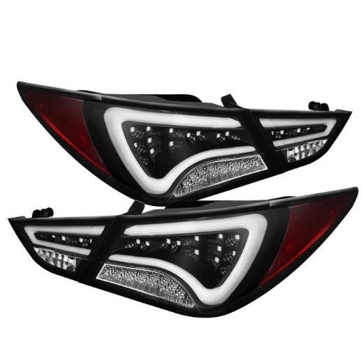 Spyder LED Tail Lights, Light Bar, Black