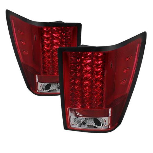 Spyder LED Tail Lights - Red Clear