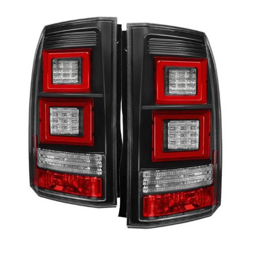 Spyder Tail Lights - Black, Light Bar LED