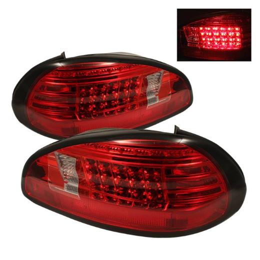 Spyder LED Tail Lights - Red/Clear