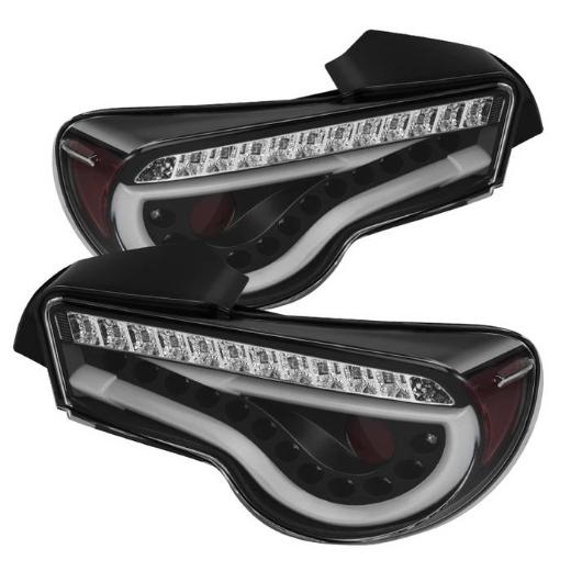 Spyder Light Bar Style LED Tail Lights - Black