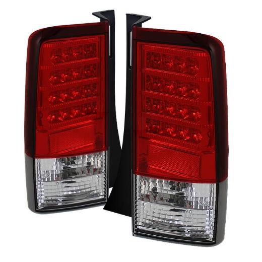 Spyder LED Tail Lights - Clear (Red)