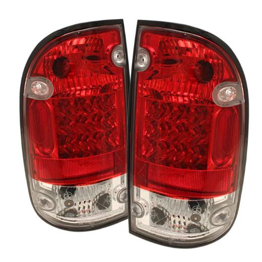 Spyder LED Tail Lights - Red/Clear