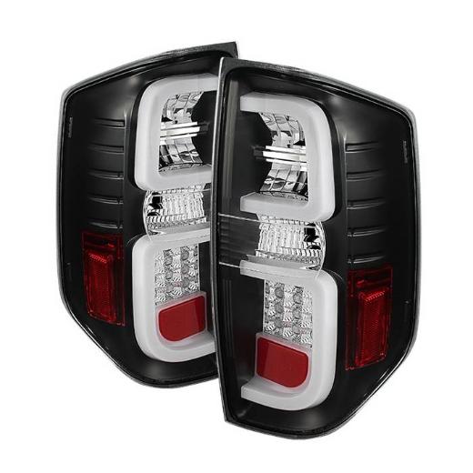 Spyder Tail Lights - Black, Light Bar LED