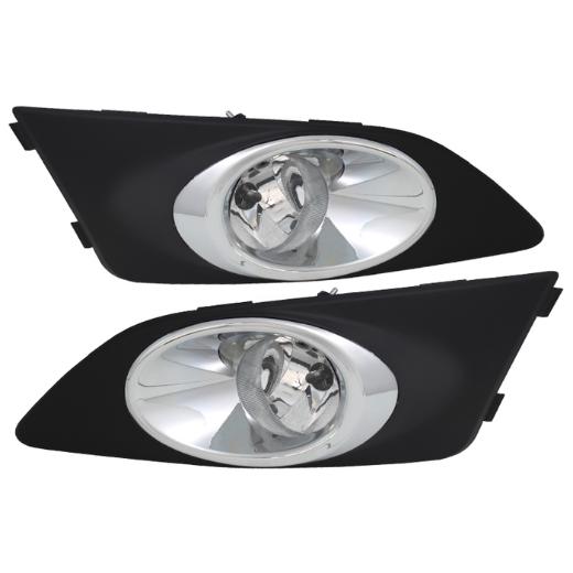 Spyder Fog Lights with Cover and Switch - Clear, OEM