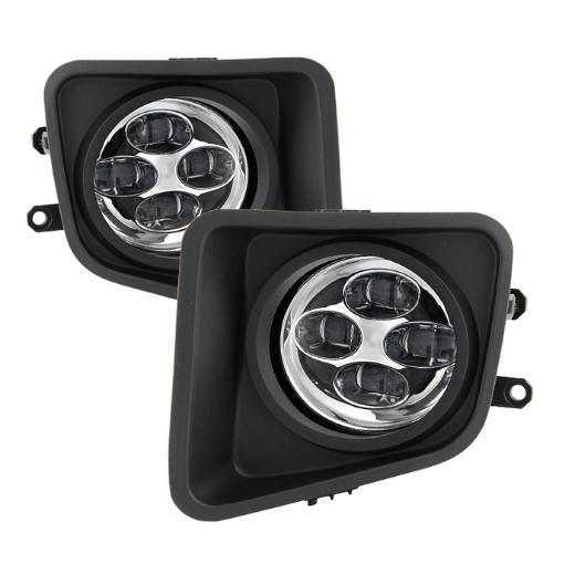 Spyder Fog Lights with Switch - Clear, Daytime DRL LED Running