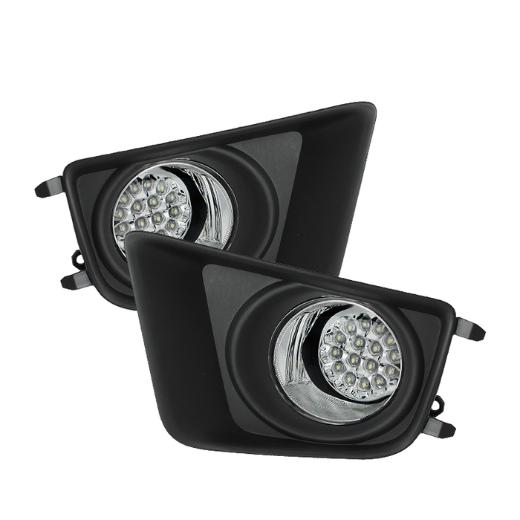 Spyder Fog Lights with Switch - Clear, LED