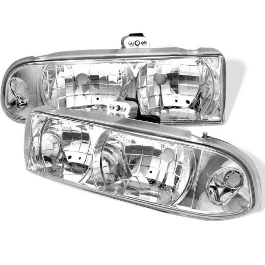 Spyder Crystal Headlights - Chrome (1 piece)