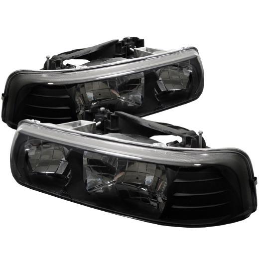 Spyder Crystal Headlights - Black 