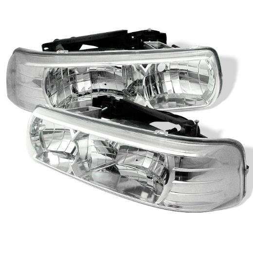 Spyder Crystal Headlights - Chrome 