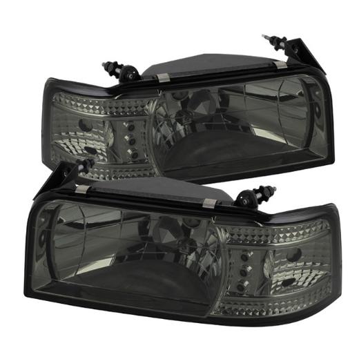 Spyder 1Pc LED Crystal Headlights - Smoke