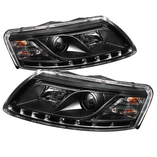 Spyder Auto LED Projector Headlights - Black