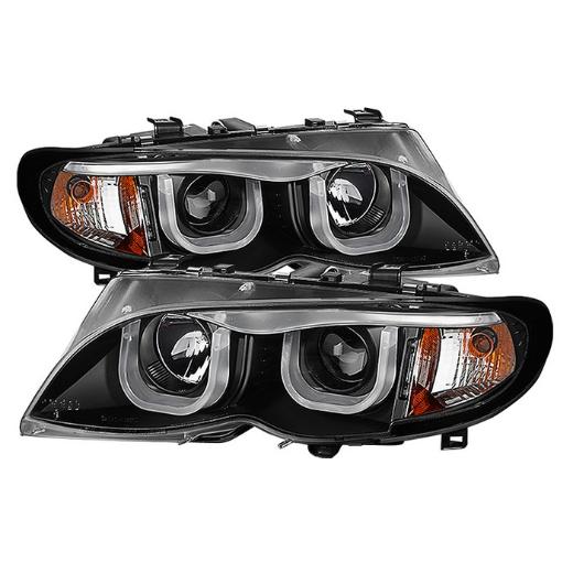 Spyder 1Pc 3D DRL (Daytime Running Lights) Projector Headlights - Black