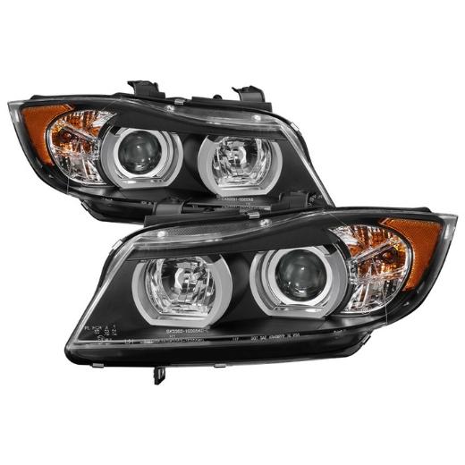 Version 2 Projector Headlights - Light Bar DRL - Black