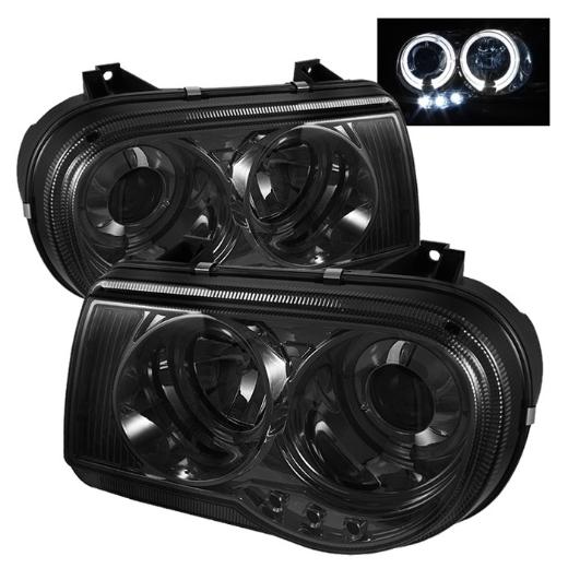 Spyder LED Projector Headlights - Smoke