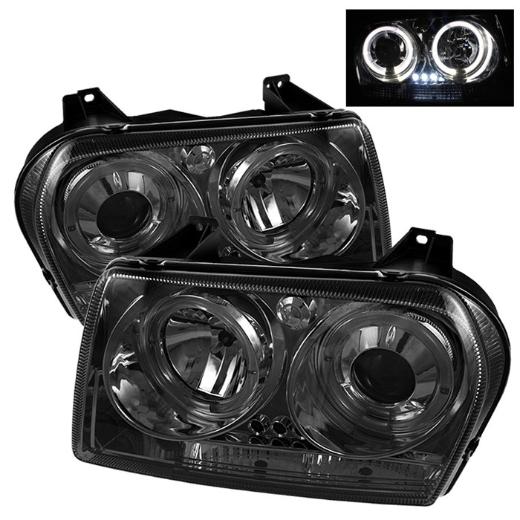 Spyder LED Projector Headlights - Smoke