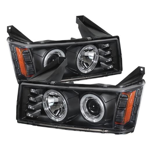 Spyder Halo Projector Headlights - Black (High 9005 not incl Low H1 incl)