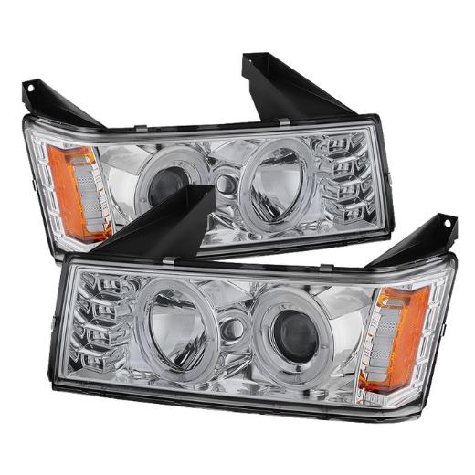 Spyder Halo Projector Headlights - Chrome (High 9005 not incl Low H1 incl)