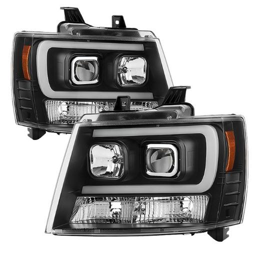 Projector Headlights - Light Bar DRL - Black