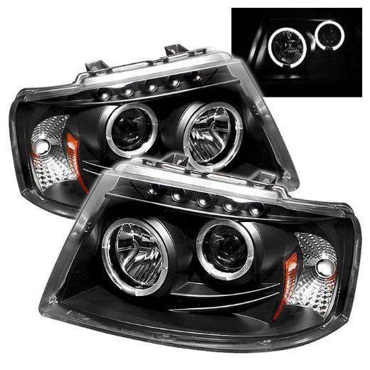 Spyder Halo LED Projector Headlights - Black