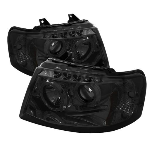 Spyder Halo LED Projector Headlights - Smoke